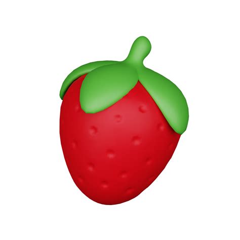 Erdbeere 3d Frühstück Symbol 22660492 PNG