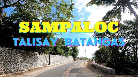 Sampaloc Talisay Batangas Tagaytay Talisay Road YouTube