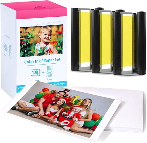 Wonfoucs Compatible Con Tinta Y Papel Canon Selphy Cp Cp Kp