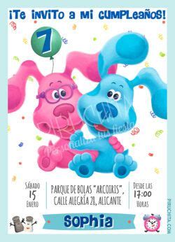 Invitación cumpleaños de las Pistas de Blue Blues Clues Tarjetas