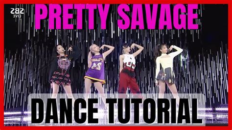 Blackpink Pretty Savage Dance Practice Mirror Tutorial Slowed Youtube