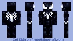 Spider-Man (Black Suit) Minecraft Skin