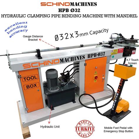 Mandrel Pipe And Tube Bending Machine Hpb Semi Automatic