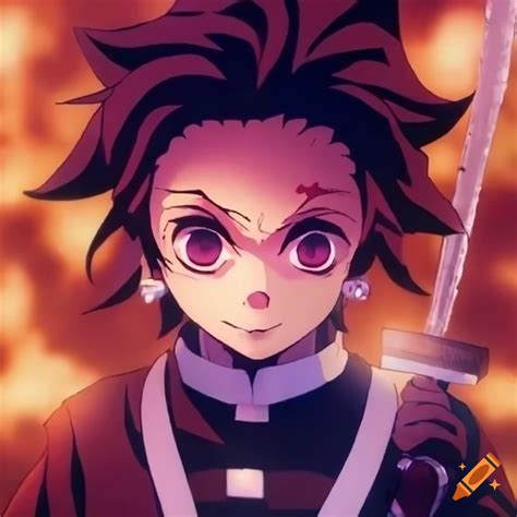 Tanjiro Demon Slayer Anime On Craiyon