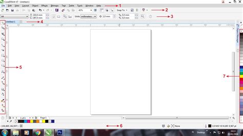 Interface Coreldraw X7 Desain Grafis