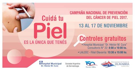 Campaña Nacional del Cáncer de Piel Municipalidad del Partido de