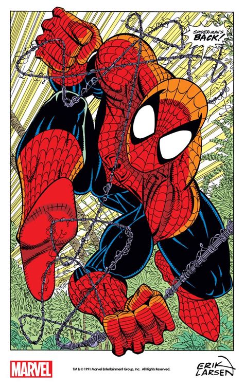 Spider Man By Erik Larsen From Amazing Spider Man 343 1991 Spiderman Comic Spiderman Art