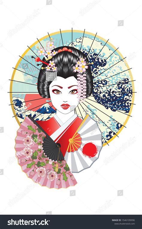 Traditional Japanese Geisha Fan