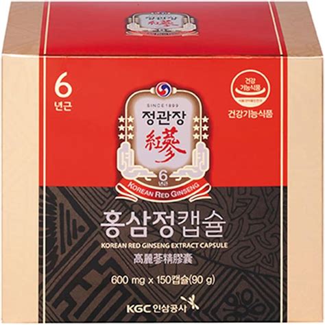 Korean Red Ginseng Extract Capsule Mg Boxes Capsules Off