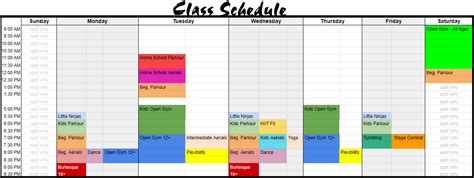 Printable Class Chart