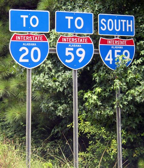 Alabama Interstate 20 And Interstate 59 AARoads Shield Gallery