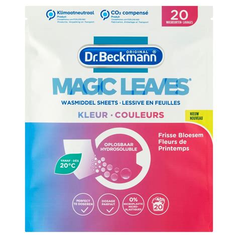 Dr Beckmann Magic Leaves Lessive En Feuilles Couleurs 20 Lavages