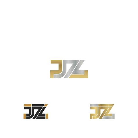 Alphabet Letters Initials Monogram Logo Zj Jz Z And J Vector