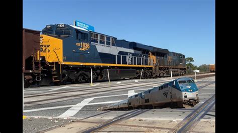 Amtrak Csx Railfanning Horn Salutes And Csx Rf P Heritage Unit