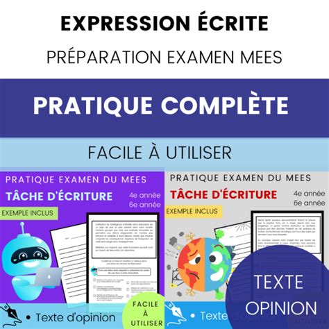 Pr Paration Examen Criture Mees Texte Opinion