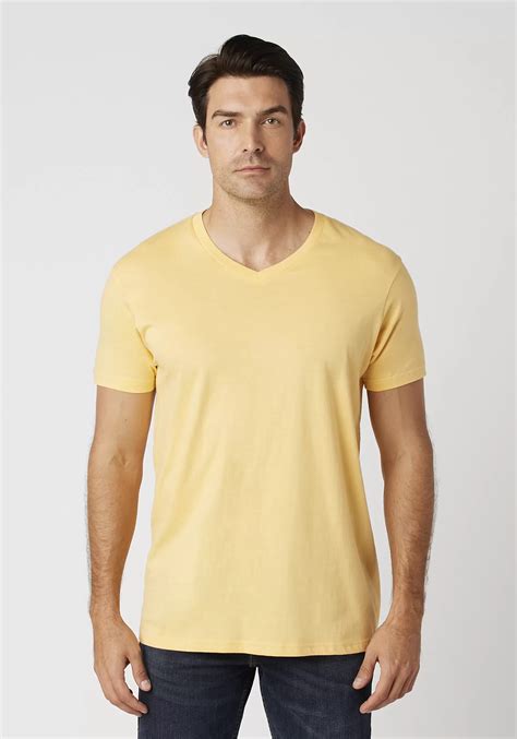 Mc1047 Cotton Heritage Mens Chicago Cotton V Neck T Shirts Squash