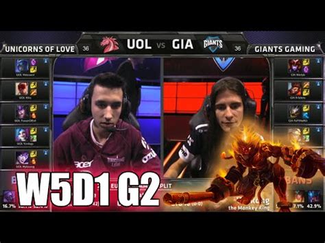 Unicorns Of Love Vs GIANTS S5 EU LCS Summer 2015 Week 5 Day 1 UOL