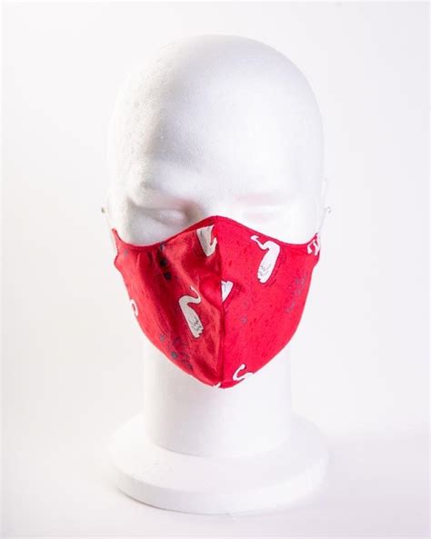 Red Majestic Swan Face Mask 100% Cotton | Aston Pharma