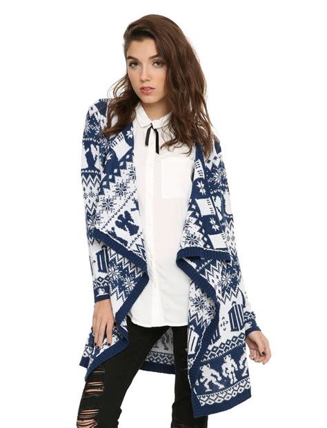 Doctor Who Fair Isle Girls Open Cardigan Hot Topic