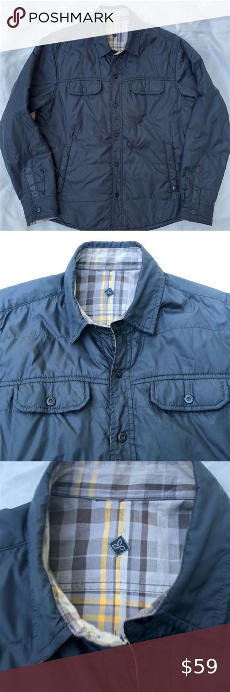 Prana Mens Shirt Jacket Reversible In 2022 Mens Shirts Shirt