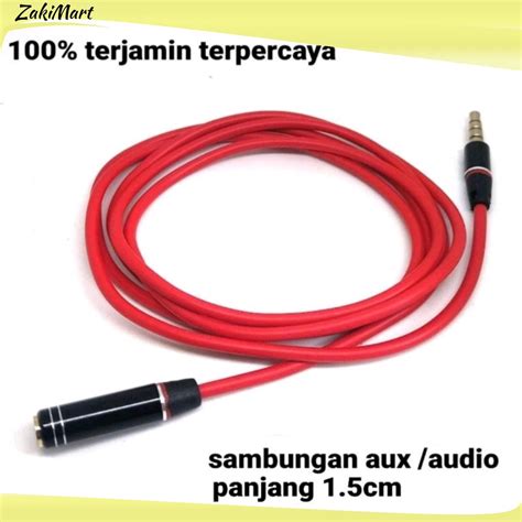 Jual Kabel Extension Kabel Perpanjangan Audio Jack 3 5mm Male To Female