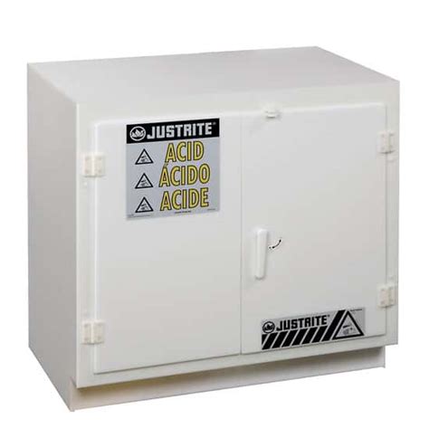 Justrite Corrosives Acids Plastic Safety Cabinet Undercounter