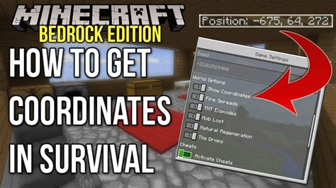 Minecraft Bedrock Edition How To ENABLE Coordinates In Survival Mode