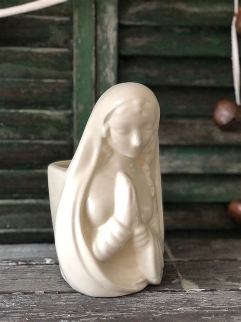 Vintage Virgin Mary Planter Madonna Planter Etsy