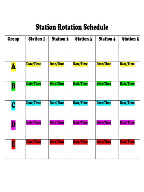 5 Team 8 Hour Rotating Shift Schedules Examples - Get What You Need For ...