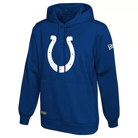 Men S New Era Royal Indianapolis Colts Combine Authentic Stadium Pullover Hoodie