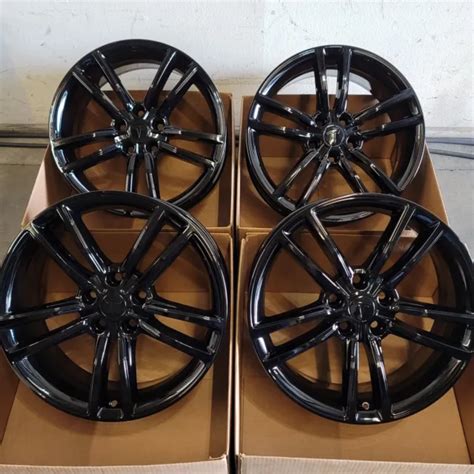 Tesla Model S Gloss Black Wheels Rims Original Factory Oem Alloys