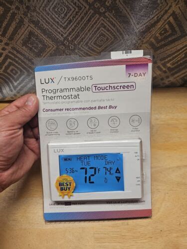 Lux 7 Day Touch Screen Programmable Thermostat Homethermostat