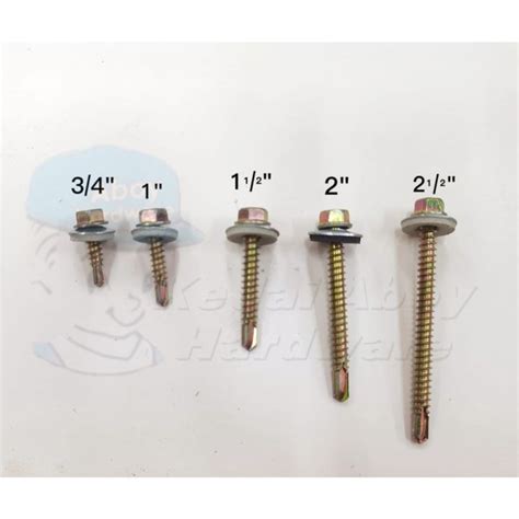 Self Drilling Screw Ds Hw Hex Head Roofing Awning Screw For Metal Hex