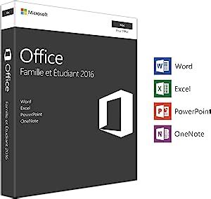 Microsoft Office Famille Et Etudiant Mac Box Amazon Fr