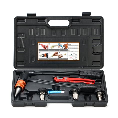 Ibosad Manual Pex Pipe Expander Tool Kit With Expansion Heads