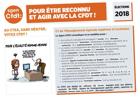 Pourquoi Voter CFDT Au CT De L Enseignement Agricole CTEA