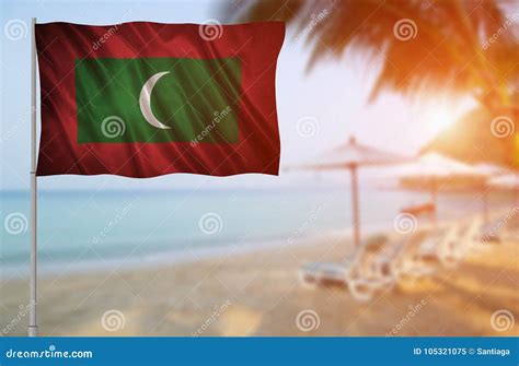 Flag Of The Maldives Stock Image Image Of Sign Patriot