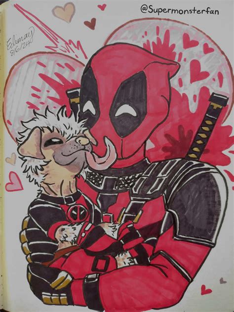 Deadpool loves Dogpool (fanart) by Supermonsterfan on Newgrounds