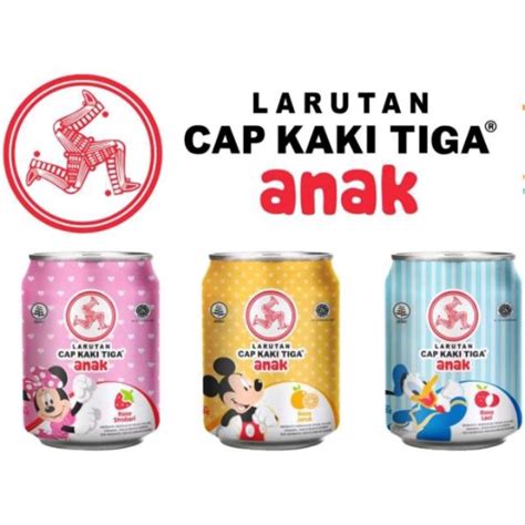 Jual Larutan Penyegar Cap Kaki Tiga Kaleng Anak 250ml Shopee Indonesia