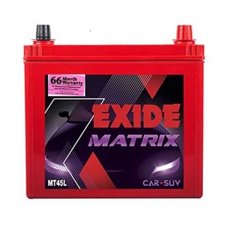 Capacity Ah Exide Matrix Red Mtred L Car Battery At Rs In Agra