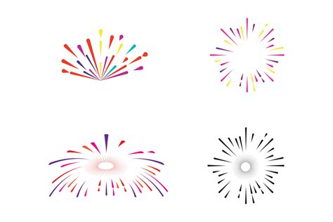 Firework Logo Vector Grafica Di Redgraphic Creative Fabrica