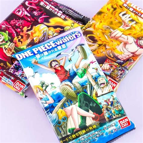 One Piece Wafers Card Set Kawaii Games Collectible Cards Kawaii Toys