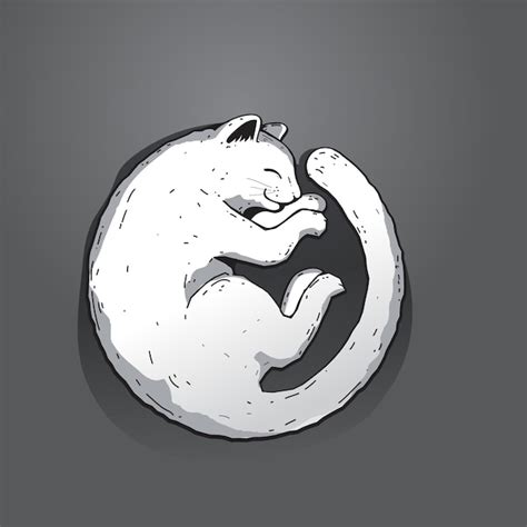 Premium Vector | Sleeping cat vector