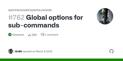 Global Options For Sub Commands Spectreconsole Spectre Console