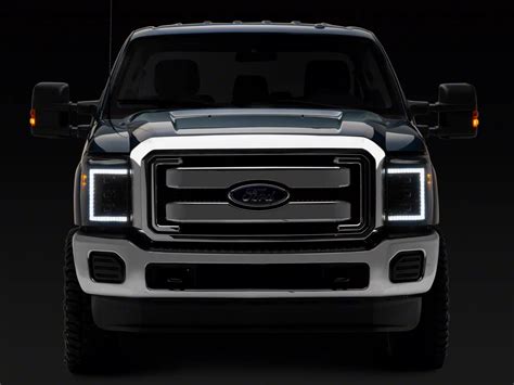 Morimoto F Super Duty Xb Led Headlights With White Drl Black