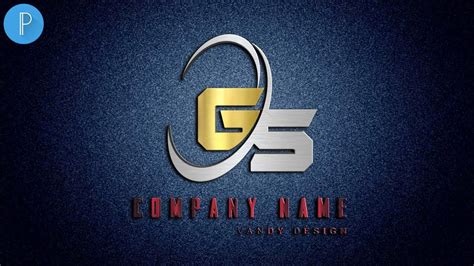 G S 3d Professional Logo Design On Android Pixellab Tutorial Vandy