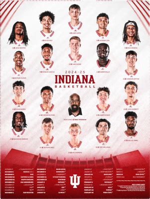 PRESALE Indiana University Hoosiers 2024 25 Men S Basketball Schedule