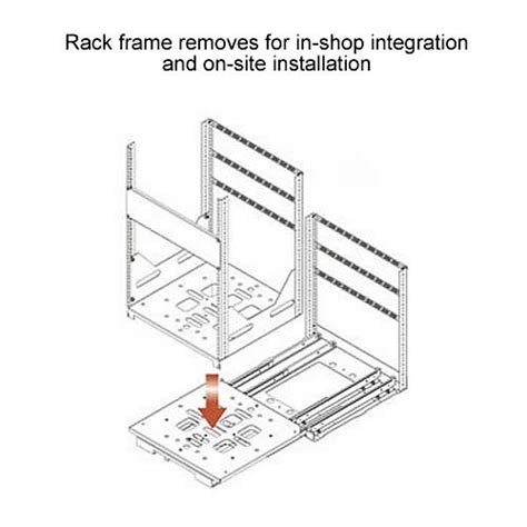 Middle Atlantic Home Theater Slide Out Rotating Rail System Rack