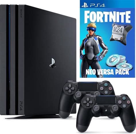 Playstation 4 Ps4 Pro Fortnite Neo Versa Bundel Met 2 Controllers