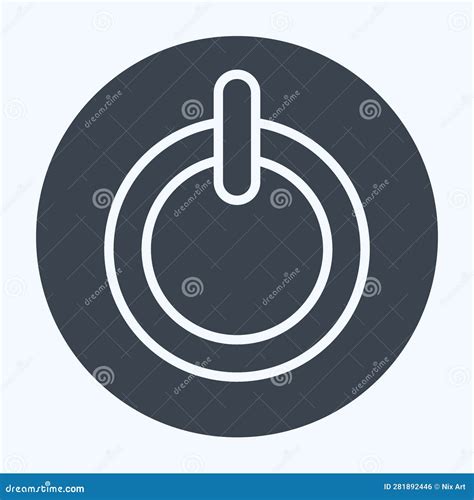 Icon Power Button Related To Air Conditioning Symbol Glyph Style